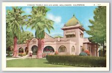 Postcard California Hollywood Conway Tearle And His Home Unposted White Border picture