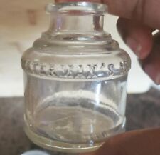 Antique Waterman's Ink Well Jars - Set Of 2 (Early 1900s) picture