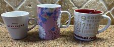 2006-2008 Starbucks Vintage Assorted Coffee Cups Lot Of 3; Great Condition picture