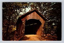 Cambridge Junction VT-Vermont, Old Covered Bridge, Antique, Vintage Postcard picture
