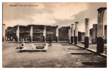 Vintage Divided Back Postcard Italy Pompeii House of the Centenary Ruins picture