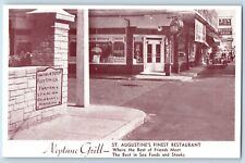 St Augustine Florida FL Postcard Neptune Grill Restaurant Building Exterior 1940 picture
