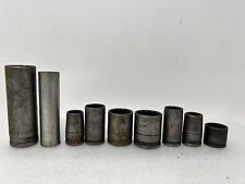 Lot of 9 Craftsman BE V Sockets 12 point Mixed Lot - Vintage - SAE picture