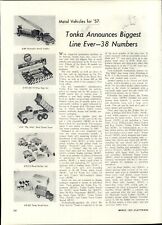 1957 PAPER AD Article Tonka Metal Toy Trucks Big Mike Aerial Ladder  picture