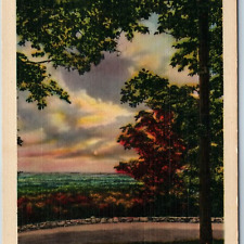 c1940s Louisville, KY Iriquois Park Outlook Point Coufield Shook Linen Card A203 picture