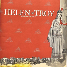 1960s Helen Of Troy Restaurant Menu Trojan Motor Inn Main Street Ohio picture