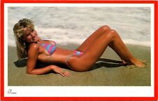Tami California Girl Postcard Risque Ocean 90's 80's Pinup Ocean beach picture