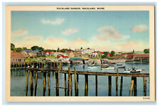 c1940's Boat, Boat Landing, Rockland Harbor Rockland Maine ME Postcard picture