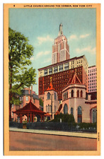 Little Church Around the Corner New York City NY Linen Unposted  Postcard picture