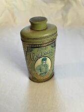 Vintage Avon Gentlemen's Green Talc Tin Powder Can 1970s - Used Still Full picture