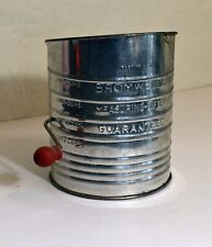 U.S.A. Made Vintage Bromwell's Measuring-Sifter 5 Cups Flour Sifter wood handle picture