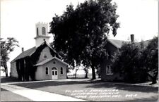 Real Photo Postcard St. John's Evangelical Lutheran Church in Sullivan Wisconsin picture