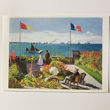 Vintage Postcard Claude Monet Garden At Sainte Adresse Metropolitan Museum P2 picture