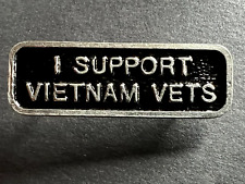 I Support Vietnam Vets - Motorcycle - Jacket Vest Hat Pin picture