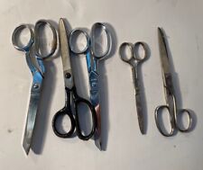 Vintage Scissors Lot Of 5 Assorted Sizes, Made In Germany, Italy, Japan picture