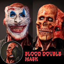Bloody Horror Skull Head Halloween Double-layer Ripped mask picture