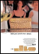 1965 Rolfs Chantilly French Clutch Purse Vintage PRINT AD Gold Leaves Party picture