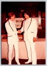 Photograph Two Men White Tuxedo Dallas Open Dart Classic Found Gay Interest Men picture