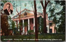 c1900s Buffalo, New York Postcard WILCOX HOUSE President Teddy Roosevelt Unused picture