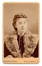 ANTIQUE CDV C. 1870s GURNEY GORGEOUS YOUNG THEATER ACTRESS JONE BURKE NEW YORK picture