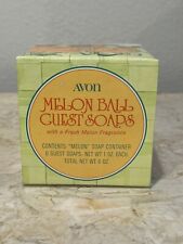 Vintage Avon Melon Ball Guest Soaps Cantaloupe shaped Soap Holder picture