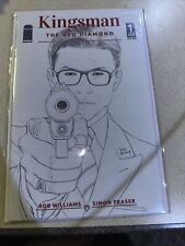 IMAGE COMICS KINGSMAN THE RED DIAMOND #1 B/W SKETCH VARIANT EDITION 1ST PRINT picture