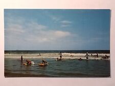 Greetings From The Delaware Coast Kids Family Swimming Postcard picture