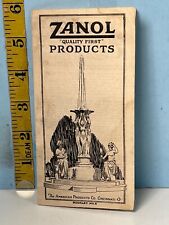 1922 Zanol Quality First Products Pamphlet picture