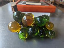 Vintage Acrylic Large Grape Cluster amber/Green MCM 1960s picture
