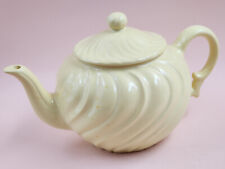 Franciscan Coronado Vintage Yellow Cream Swirl Ceramic  Teapot w/Lid+Fabric Cozy picture