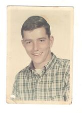 Vintage Photo Handsome Young Man All American Boy H.S. Portrait 1960's R163B picture