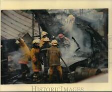 1988 Press Photo Paxtonia Fire Department fights blaze - sax16224 picture