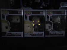 The Boys Homelander, Starlight Chase Glow Chase, And Billy Bucher Funko Pop Set picture