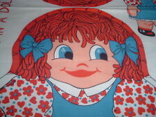 Vtg 70s Doll House Rag Doll Suzy Fabric Panel Cut Sew Stuff Toy Pillow #PB5 picture
