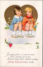 c1910s VALENTINE'S DAY Embossed Postcard 