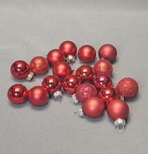 Vintage Miniature Red Mercury Glass Christmas Ornaments 1