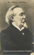 RPPC Postcard; Dr. Manuel d'Arriaga, First President of Republic of Portugal picture