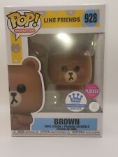Brown #928 Flocked Line Friends Funko Shop Exclusive 7500 Pc W/Pop Protector V.V picture