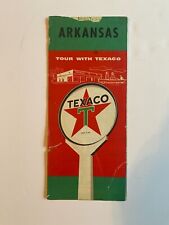 Vintage 1957 Arkansas Texaco Gas Station Road Map FAIR CONDITION SEE DESCRIP picture
