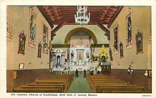 DB Mexico Postcard L317 Interior Church of Guadalupe Juarez Baroque Curteich  picture