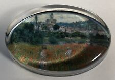 Daphne Pain Paperweight Made in Wiltshire England People Flower Picking picture