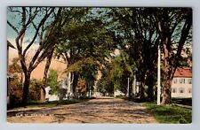 Newport ME-Maine, Residences Along Elm St, Antique, Vintage Postcard picture