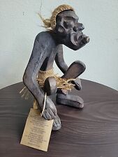 Native African Tribe Primitive Hand Carved Wooden Decorative Art Statue 9