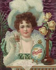 8x10 Glossy Color Graphic Art Print 1890 Coca-Cola Advertisement picture