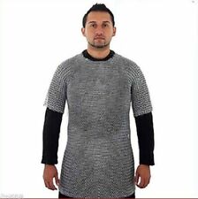 Aluminum Chainmail Shirt Butted Ring Chain Mail Armor Haubergeon Reenactment picture