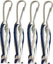 Holy Land Market Pants/Jeans Tzitzits (Set of Four) White with Blue Thread - Tas picture