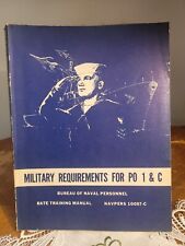 1970 Navy  Military Requirements Training For Po 1-C Course 10057-C Signed picture