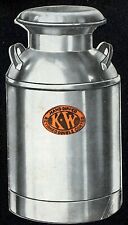 Very Scarce Die Cut K-W Keiner Williams Stamping Milk Can Catalog c1920 picture