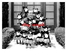 WALT DISNEY PHOTO - Outside the 1930s Walt Disney Studio with Mickey Mouse dolls picture