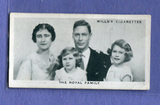 1937 W.O. & H.O WILLS CIGARETTES OUR KING AND QUEEN #2 THE ROYAL FAMILY picture